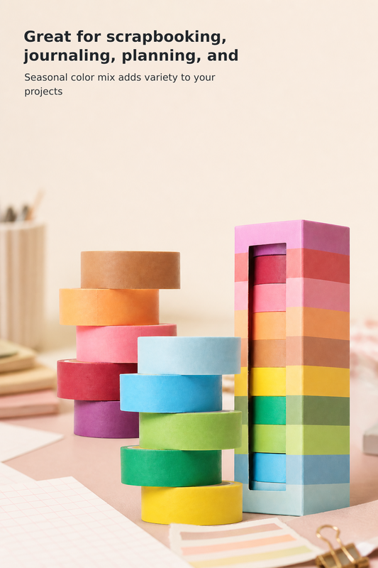 10-Roll Seasonal Washi Tape Set