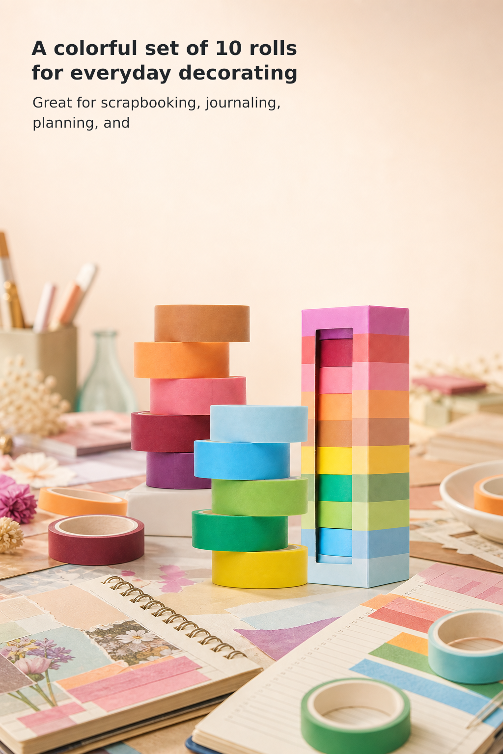 10-Roll Seasonal Washi Tape Set