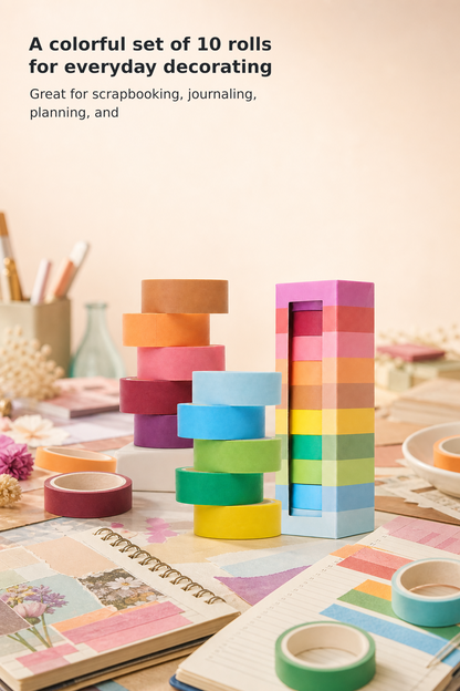 10-Roll Seasonal Washi Tape Set